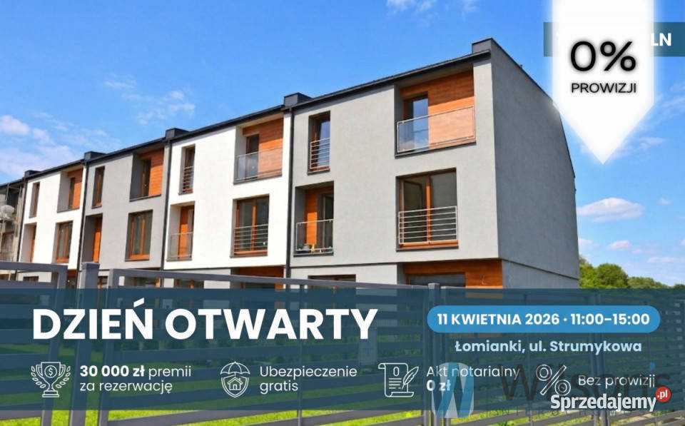 sprzedaży domu szeregowego Łomianki Prochownia mazowieckie