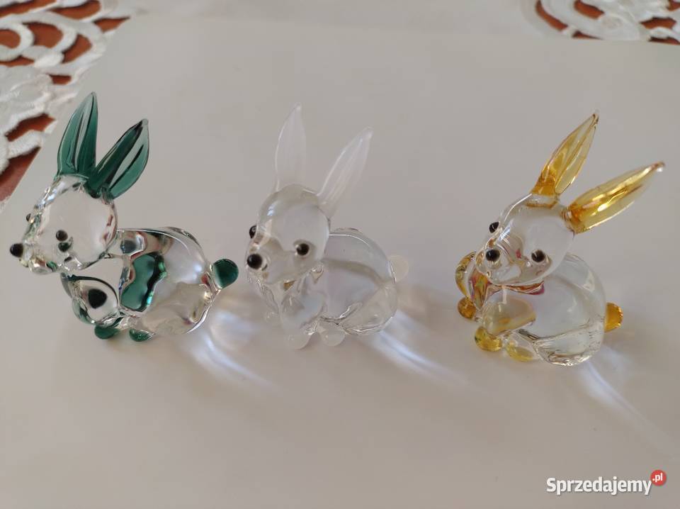 Zajączki że szkła śląskie Żory
