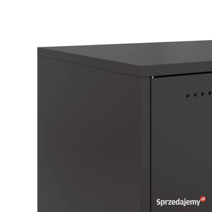 Szafki nocne 2 czarne 36x39x78 stal WM846567 Warszawa