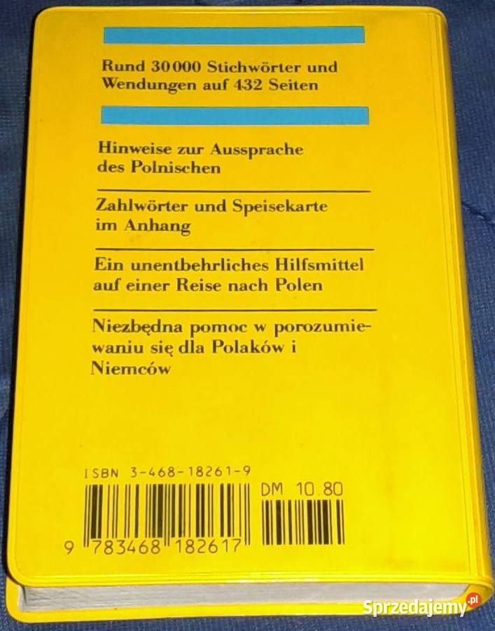 Słownik polskoniemiecki niemieckopolski Rok wydania 1991 Chełm sprzedam