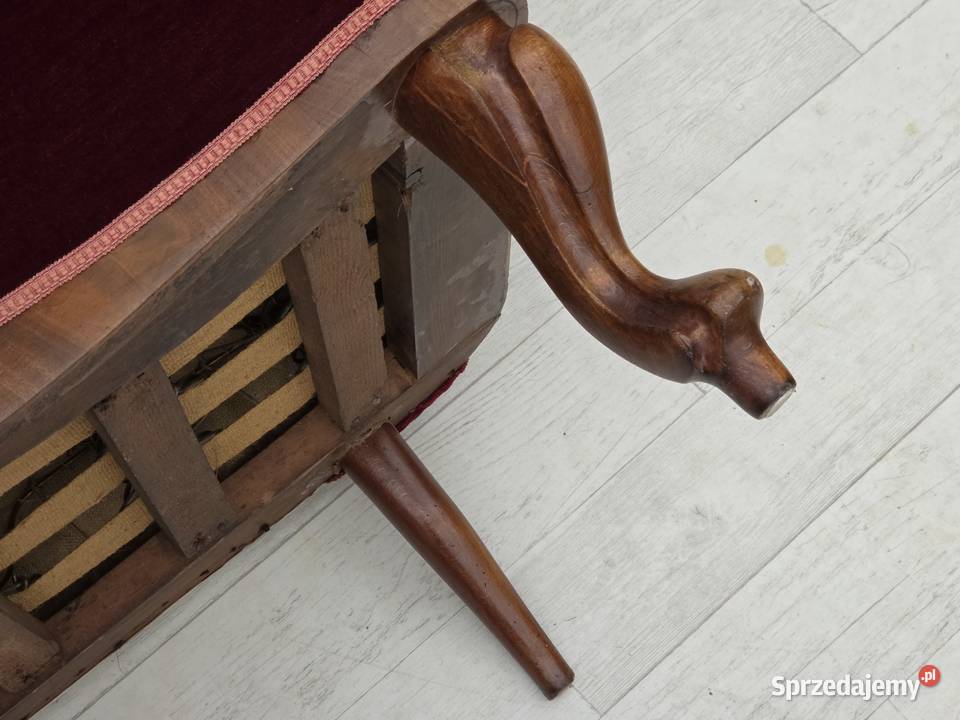 Lata 2030 XX wieku Duńska sofa dwuosobowa welur
