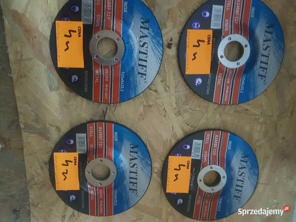 TARCZA DO CIĘCIA METALU inox 125 x 60 MASTIFF Elektryczne wielkopolskie Głogowa