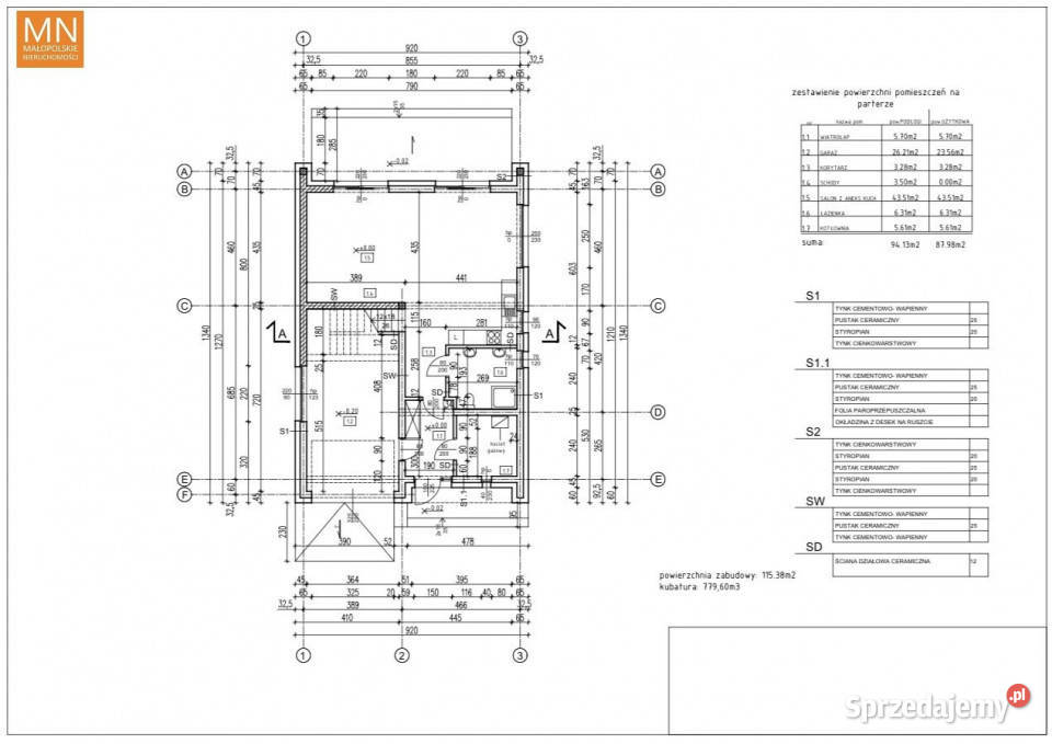 Ogłoszenie dom wolnostojący Skrzeszowice 140m2 sprzedam