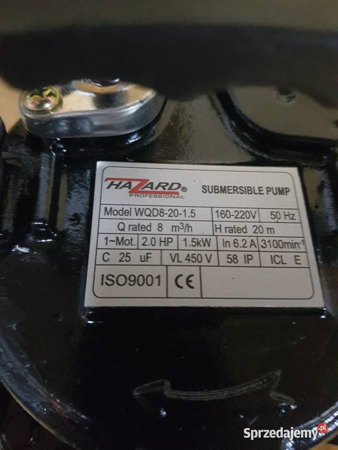 Pompa zatapialna z Młynkiem WQ 201515 hazard Elektryczne Głogowa