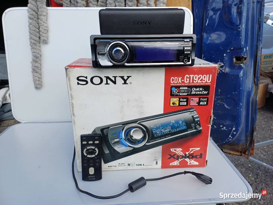 Radio SONY CDX GT929U animacje winda 52x4 RDS dolnośląskie Lubin