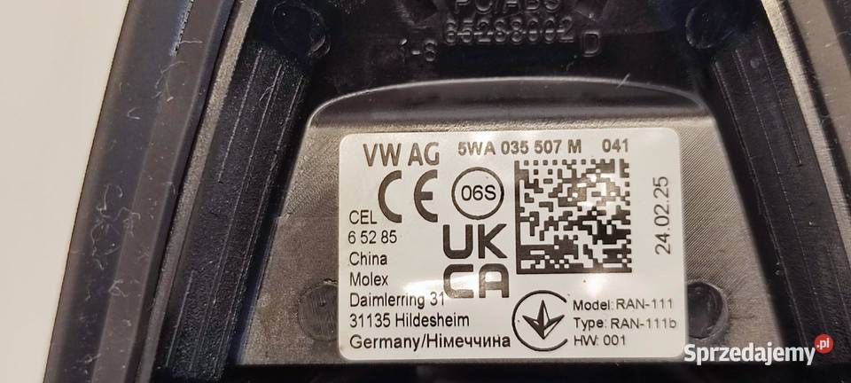 SKODA SUPERB 4 ANTENA DACHOWA 5WA035507M