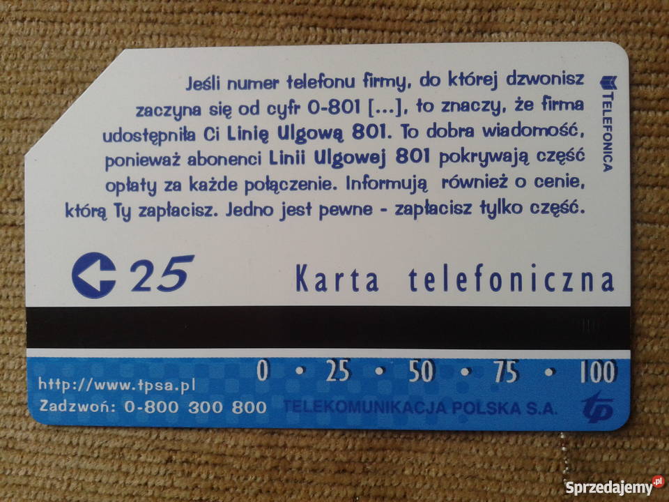 PŁACISZ CZĘŚĆ LINIA ULGOWA 801 Piszczac sprzedam