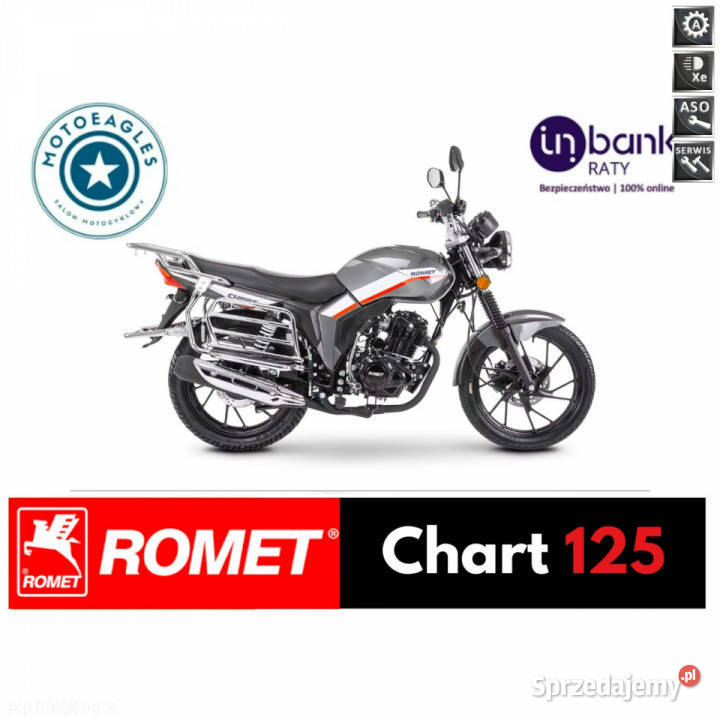 Romet inny ROMET CHART 125 silnik 125ccm Kup na Bicz
