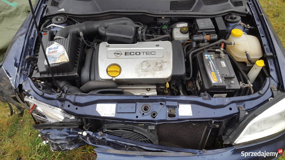 Uszkodzony Opel Astra G 16 16V benzyna Białystok sprzedam