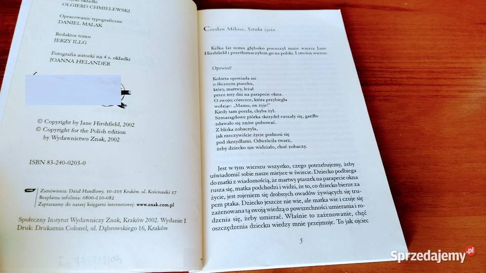 Uważność Jane Hirshfield Podręczniki Gdańsk