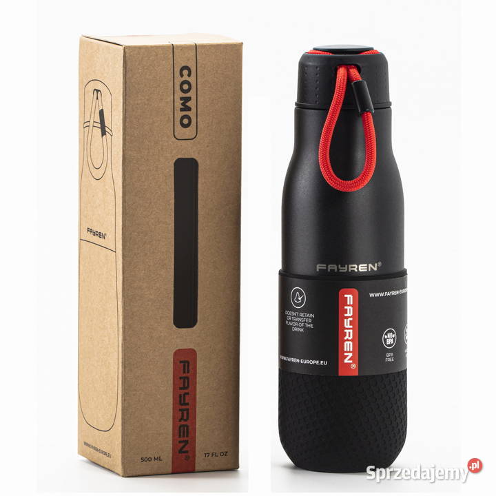 Butelka termiczna Fayren Como 500ml Black Uniseks Poznań
