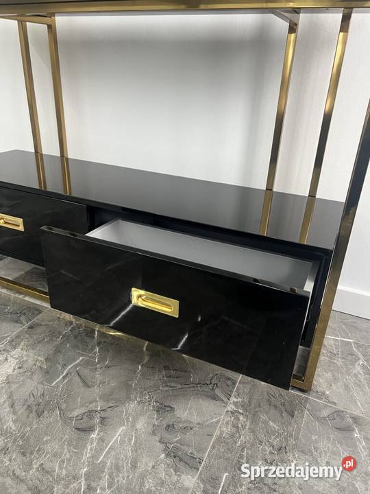 Regał złoty ze stali nierdzewnej Anew Black Golkowice