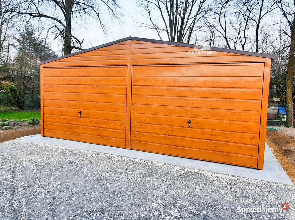 GARAŻ BLASZANY 6M X 55M POZIOM DWUSPAD 2X BRAMA małopolskie sprzedam