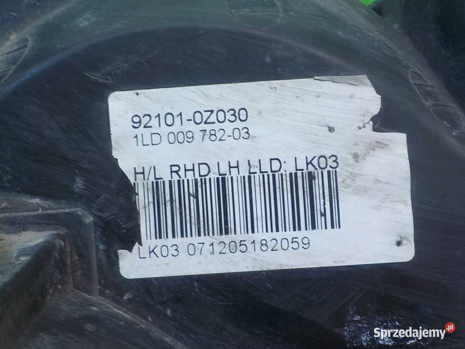 KIA SPORTAGE II 20 CRDI 07r 5D lampa lewa przod Suków