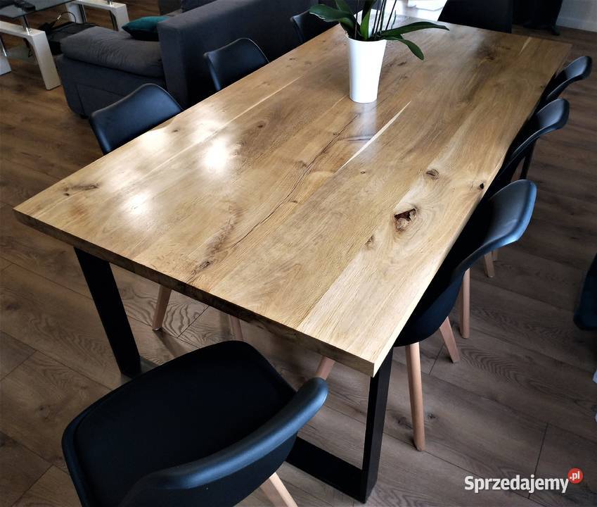 WYJĄTKOWY Stół dębowy 200x100 monolit stoły Ruszków Pierwszy