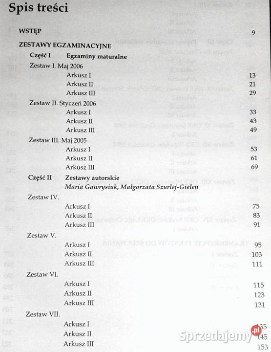 Język niemiecki Arkusze egzaminacyjne Matura Rok wydania 2006 Chełm
