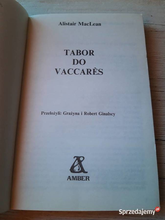 Tabor do Vaccars Alistair Mac Lean AMBER 1989 Bielsko-Biała sprzedam