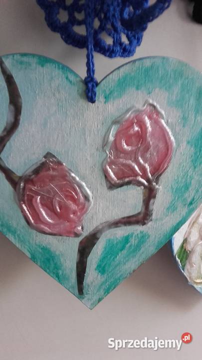 PRZEWIESZKI ZAKŁADKI DO KSIĄŻEK różane serduszka wielokolorowy Dom i Ogród Piła