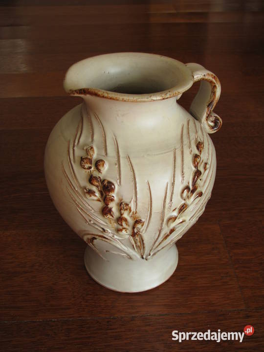 Ceramiczny dzbanek wazon ręcznie wykonany z Krapkowice