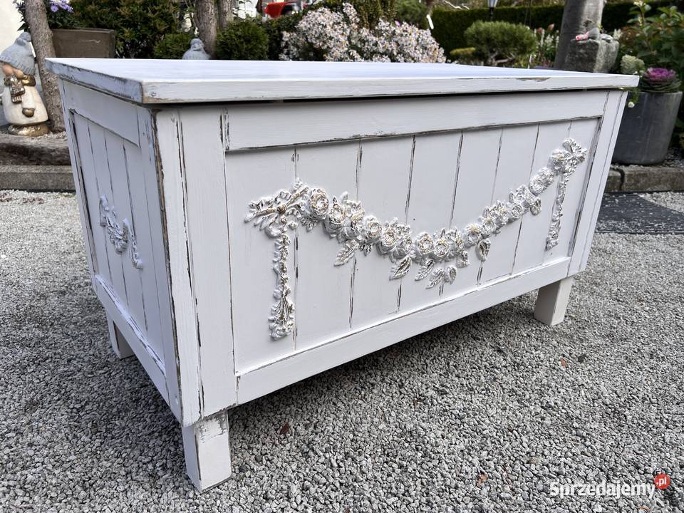 Drewniana skrzynia siedzisko shabby chic lubuskie Żary