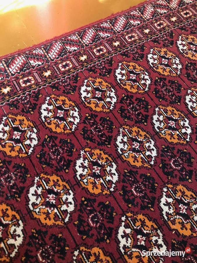 Duży dywan PRL vintage oryginał 1965 Kalwaria Zebrzydowska