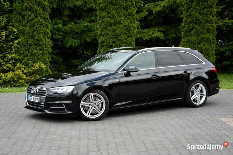 Audi A4 Avant Matrix Led El klapa 2xSLine Skóry wspomaganie kierownicy Ostrów Mazowiecka