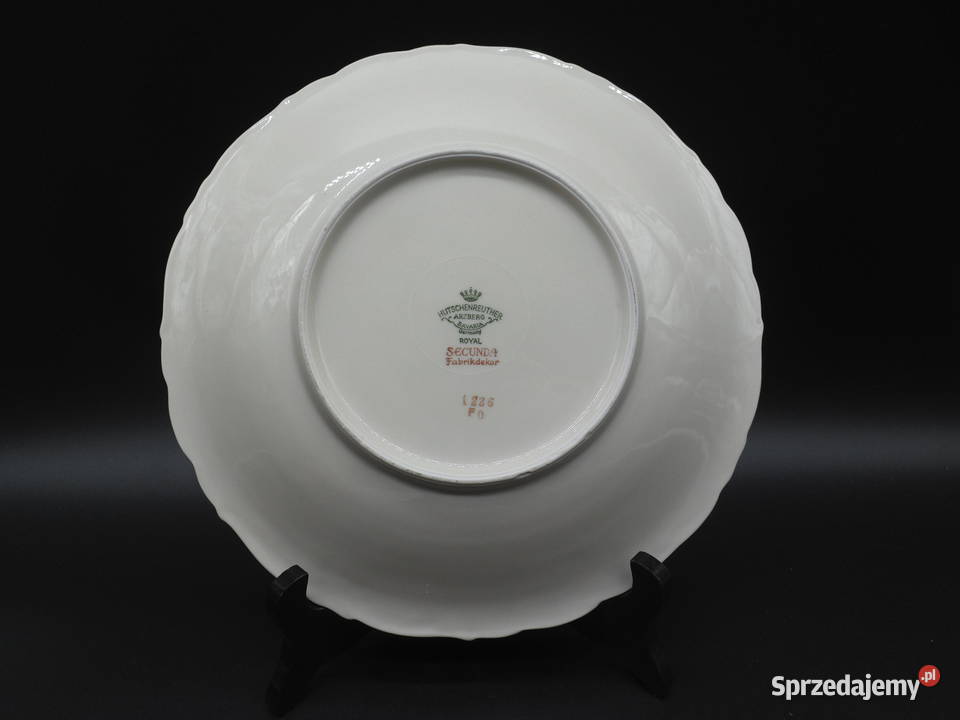 Porcelanowa pateratalerz Hutschenreuther Secunda Porcelana i szkło wielkopolskie Raszków