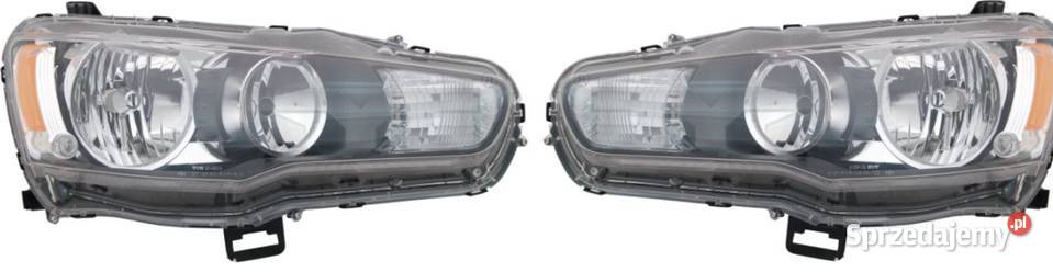 Mitsubishi Lancer 0717 Reflektor Przedni lampa Lampy przednie łódzkie Łódź