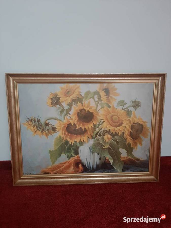 obraz z ramą słoneczniki Wrocław