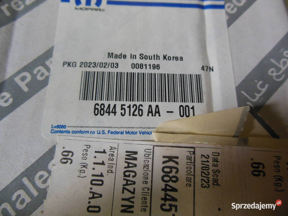 68445126AA ŁĄCZNIK STABILIZATORA JEEP WRANGLER śląskie Kozy