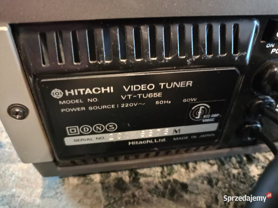 Zabytkowy Hitachi Video Tuner VTTU65E Japan Magnetowidy Drawski Młyn