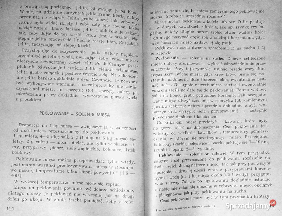 Zdrowe żywienie zdrowa rodzina Maria Szczygłowa Rok wydania 1967