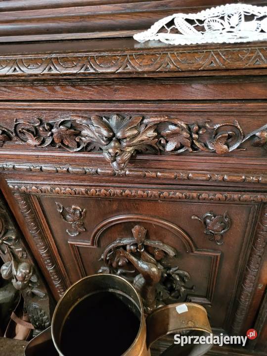 Kredens myśliwski antyk wysoki Rybnik