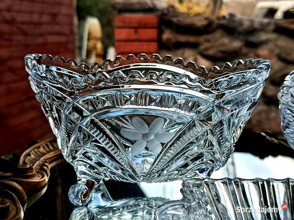Zestaw kryształów gondola bomboniera taca Klenica sprzedam