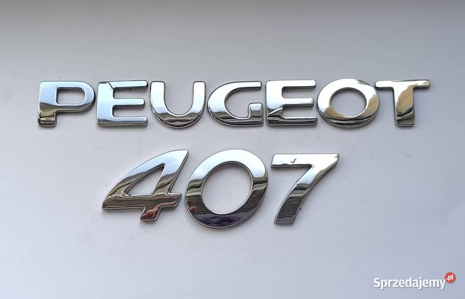 Napis emblemat Peugeot 407 sedan 0408r Lipno