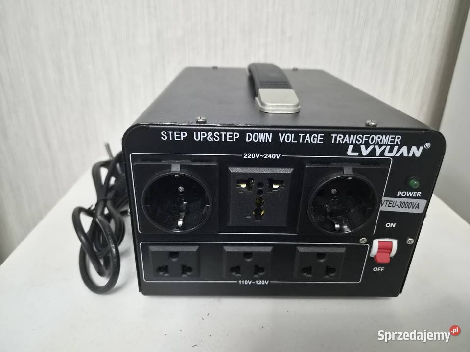 Transformator Napięcia 110V Do 220V Wyłącznikiem Głogów