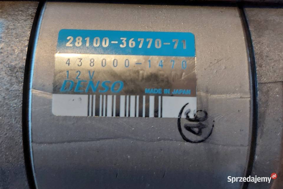 Rozrusznik Toyota 4Y Części maszyn i innych pojazdów Porąbka