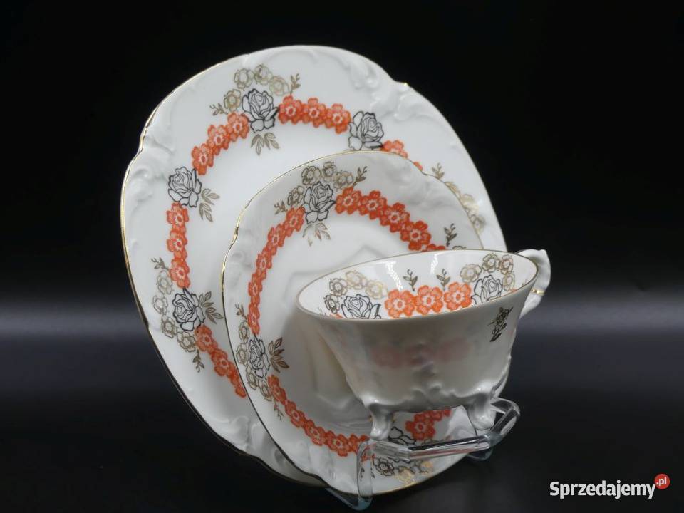 Urokliwe trio Tułowice Tillowitz na nóżkach 1928 Antyki, Sztuka, Kolekcje Poznań