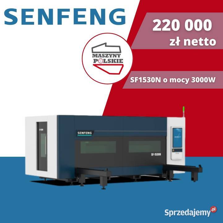 NOWA WYCINARKA LASEROWA FIBER SF1530N O MOCY Toruń sprzedam
