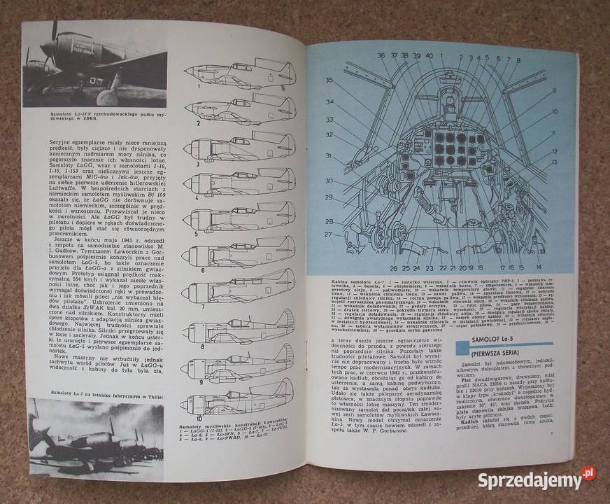 W Bączkowski Samolot myśliwski Ła7 Warszawa