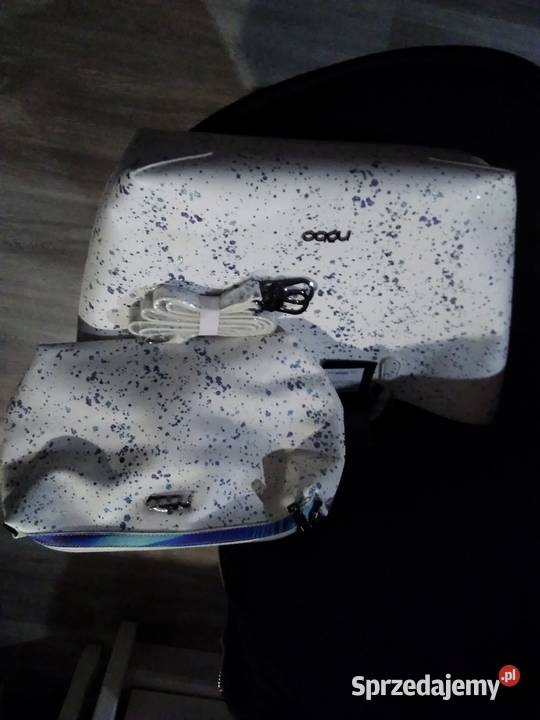 NOBO TOREBKA SHOPPER BIAŁA NIEBIESKA WKŁAD A4 biały pomorskie Słupsk
