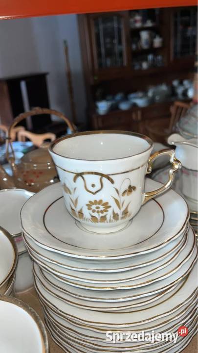 Filiżanka CT Z talerzykiem deserowym Sygnatura Porcelana i szkło Gdańsk sprzedam