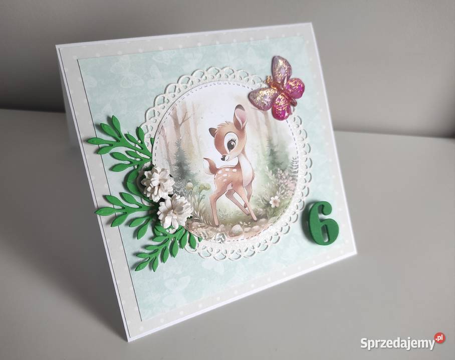 Kartka ręcznie robiona na urodziny urodzinowa z łódzkie Łódź