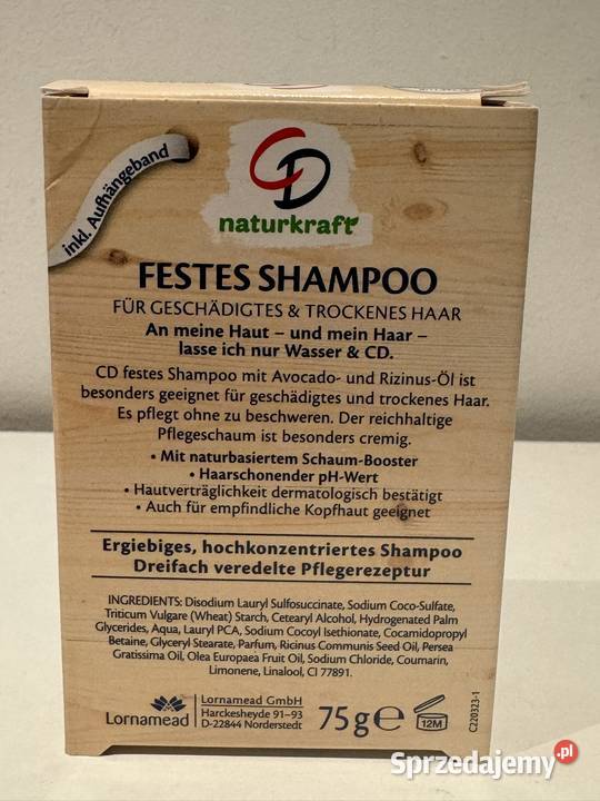 Szampon w kostce CD Naturkraft do włosów suchych Poznań