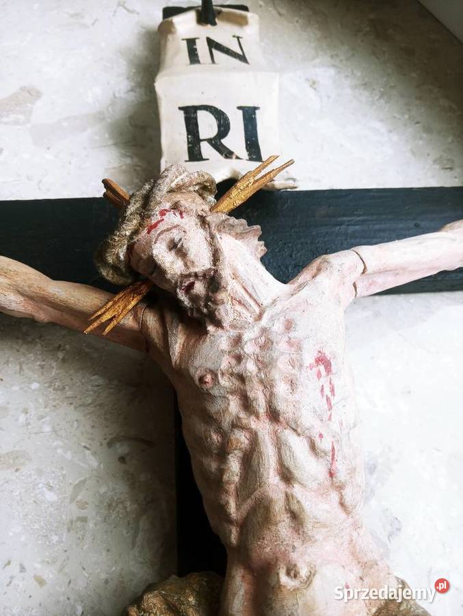 Krucyfiks Jezus na Krzyżu Drewno 18 w lubuskie Nowa Sól