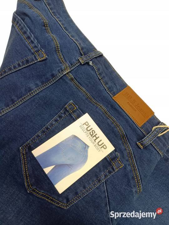 Jeansy damskie BS Jeans PUSH UP 40 pas 7486 Spodnie Wieluń