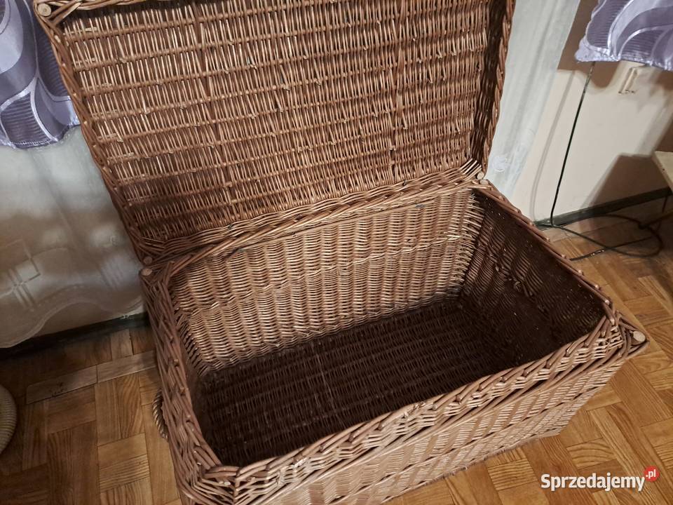 Kufer wiklinowy duży 80 Wyposażenie wnętrz podkarpackie Przemyśl