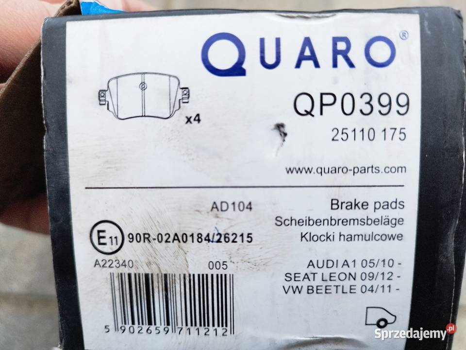 QUARO klocki hamulcowe QP0399 sprzedam