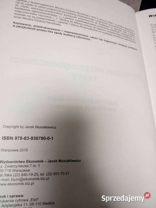 Podstawy przedsiębiorczości antykwariat mazowieckie Warszawa