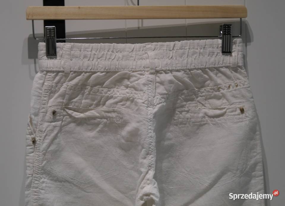 Bershka świetne spodnie lekkie len 34 XS Wrocław